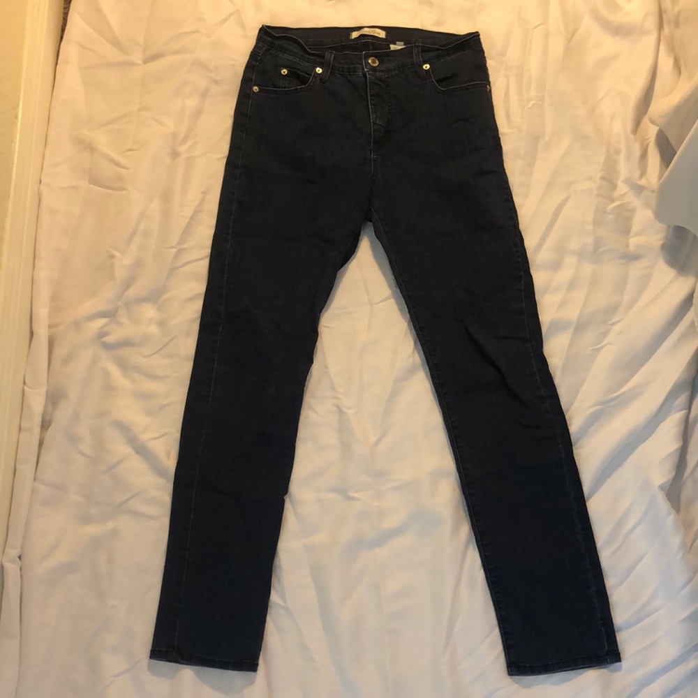Dark Wash Straight Leg Jeans
